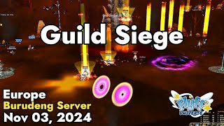 Guild Siege Burudeng Server November 03 2024  Flyff Universe [upl. by Yrolg]