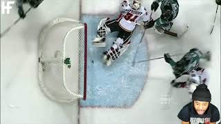 Rose Reacts To Best Saves in NHL History [upl. by Macilroy]