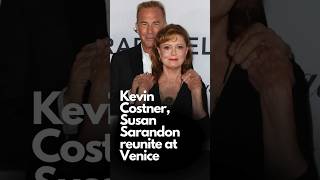 Kevin Costner Susan Sarandon reunite at Venice shorts [upl. by Dibru]