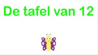 Tafel van 12  Tafels oefenen en leren online [upl. by Nosnehpets]