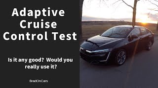 2018 Honda Clarity Touring Adaptive Cruise Control  Demonstration [upl. by Ahselrac]