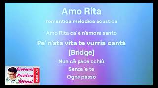 Giovanni Privitera Amo Rita Karaoke [upl. by Ailimat195]