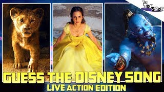 Guess The DISNEY Song  Live Action Edition  Aladdin  The Lion King  amp MORE [upl. by Ileana]