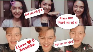 Riyaz Aly amp Anushka Sen Romantic ❤ Video Call  Anushka amp Riyaz Live 🔴 [upl. by Lemuelah392]