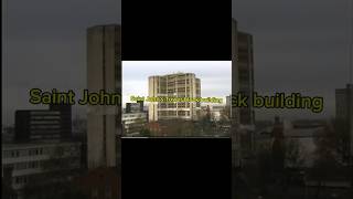 Saint Johns Tower Block Building 2001 demolition uk building [upl. by Kyrstin]