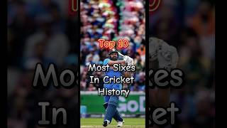 Most sixes in Cricket  cricket mostsixes cricketrecords shorts viral top10 legend sports [upl. by Aley19]