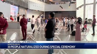 More than 30 people in New Orleans become US citizens in naturalization ceremony [upl. by Hallett488]