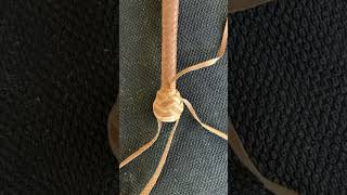 Making a leather bullwhip Pt 7 bullwhip shorts whip leather leathercraft whipmaking [upl. by Gaal]