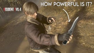 How Powerful Is Krausers Knife In RE4 REMAKE [upl. by Catt]