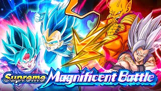 LR STR BEAST GOHAN VS SSBKK GOKU amp SSBE VEGETA SUPREME MAGNIFICENT BATTLE DBZ Dokkan Battle [upl. by Ladiv]