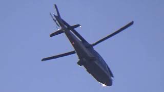 Leonardo AW109SP Grand New GILFF flying over Harmans Water on Sunday 22 October 2023 [upl. by Airdnua]