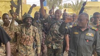 Sudan RSF forces man a checkpoint in Omdourman as battles continue [upl. by Nomma]