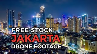 Free Stock Jakarta Drone footage [upl. by Curren]