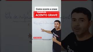 Como usar o acento grave regra básica portuguesparaconcursos crase concursospúblicos enem enem [upl. by Ayk457]