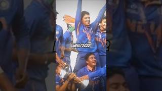 All under 19 World Cup winners listInd India 5 Austrlaia  England 1 [upl. by Ateekram]