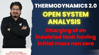 Charging of an insulated tank having initial mass non zero  Thermodynamics 20 By AIR1 NegiSir [upl. by Nov]