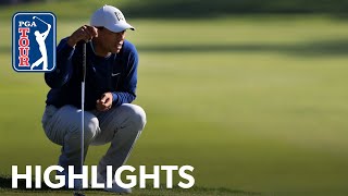 Tiger Woods shoots 3under 69  Round 3  Farmers 2020 [upl. by Pontias]