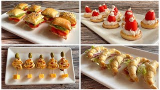 Hojaldre  4 ideas rápidas y fáciles de APERITIVO  recetas fáciles [upl. by Thin378]