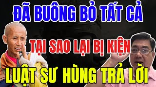 TẠI SAO LẠI KIỆN Một Vị Sư Buông Bỏ Tất Cả Sư Minh Tuệ đọc đơn và phản ứng như thế nào [upl. by Leanahtan]