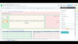 Attendance Tracker Google Sheets Template [upl. by Odlanar484]
