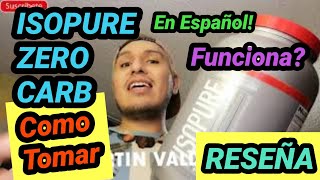 🔴ISOPURE 😈 Zero Carb ESPAÑOL ✅ COMO TOMAR 🤯 RESULTADOS 💥 isopure Proteina Fisicoculturismo gym [upl. by Enelam]