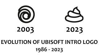 Evolution of Ubisoft logo intro 1986  2023 [upl. by Yekcaj]