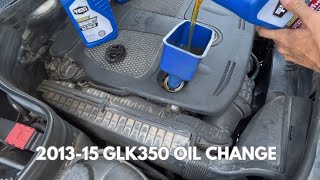 201315 Mercedes GLK350 Oil Change  How To [upl. by Lorien]