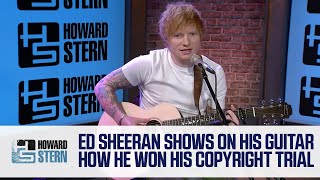 Ed Sheeran Shows on His Guitar How He Won His Copyright Lawsuit [upl. by Llesig]