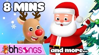 Merry Christmas And Rudolph The Red Nosed Reindeer Song For Children Video 4K [upl. by Kobylak571]