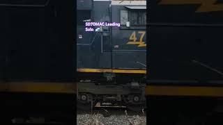 CSX SD70MAC 4711 leads the Manifest Train Solo at St Joseph Michigan [upl. by Ehrenberg]