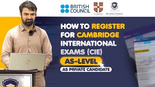 How to Register for Cambridge International Exams CIE ASLevel l Exams as Private Candidate [upl. by Akinot608]