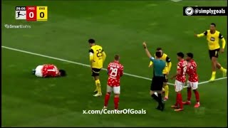 Emre Can Red Card ♦️IncidentMainz vs Dortmund31 All Goals and Extended Highlight [upl. by Alia]