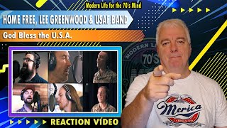 Home Free Lee Greenwood amp USAF Band quotGod Bless the USAquot REACTION VIDEO [upl. by Natsuj]