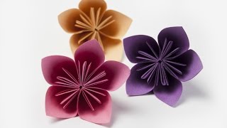 How to make a Kusudama flower  paper flowers [upl. by Adolf]