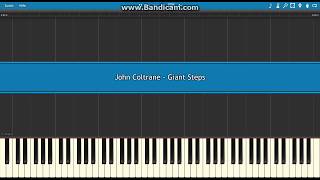 Giant Steps John Coltrane  Piano Tutorial [upl. by Elauqsap]