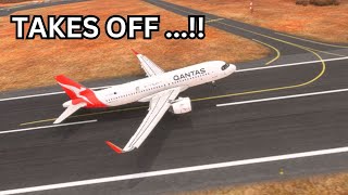 Wings Up Yall Qantas Lifts Off from Charleville in MSFS 2020 [upl. by Veradis]