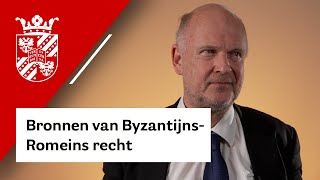 Onderzoeksprogramma Rechtsgeleerdheid Bronnen van ByzantijnsRomeins Recht [upl. by Ydnys753]