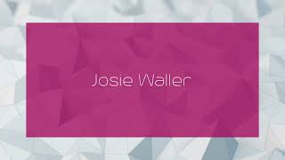 Josie Waller  appearance [upl. by Agee]