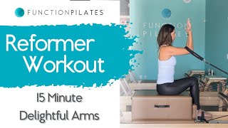 Reformer Workout  15 Minute Delightful Arms [upl. by Marigolde793]