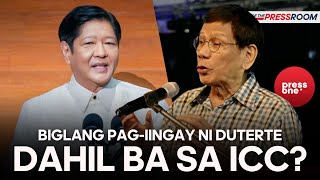 Biglang pag iingay ng mga Duterte dahil nga ba sa gumagalaw na ICC probe  PressOnePH [upl. by Belia]