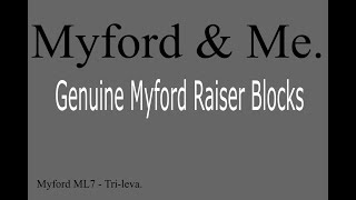 Myford Lathe  Genuine Myford Raiser Blocks [upl. by Gregrory]