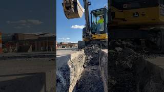 Excavator digging and loading dump truck construction shorts excavator vator [upl. by Uella]