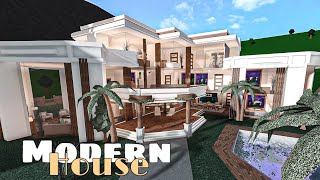 Bloxburg Mansion Big Modern House  House Build [upl. by Eitsud]