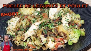 poêlée de légumes et poulet [upl. by Weibel]