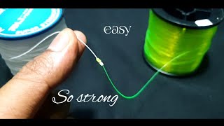 How to Tie Monofilament To Monofilament  Fishing knot  the best knot [upl. by Enitsed690]