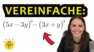 Binomische Formeln anwenden – Terme vereinfachen [upl. by Friedland]