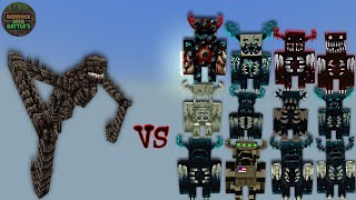 Queen Death Angel vs Warden Plus Wardens  Minecraft Bedrock  Mob Battle [upl. by Ashraf]