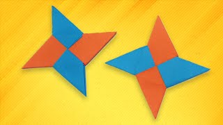 Kids easy origami  How To Make a Paper Ninja Star Shuriken [upl. by Ertha310]