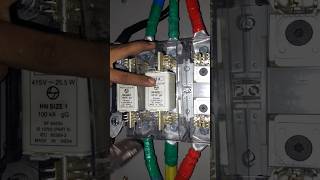 315 Amper Hrc fuse Connected viralshort viralvideo ytshots electric electrical [upl. by Carlyn]