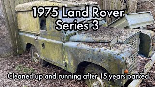 1975 Land Rover Series 3  Farm Find Part 1  Parked for 15 years [upl. by Ardisj]